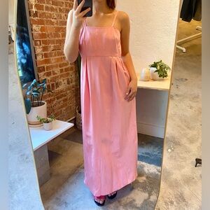 Vintage pink jaquard dress